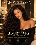 Maison Solyara Premium Hair Deep Curly 13x6 HD lace wig luxury campaign